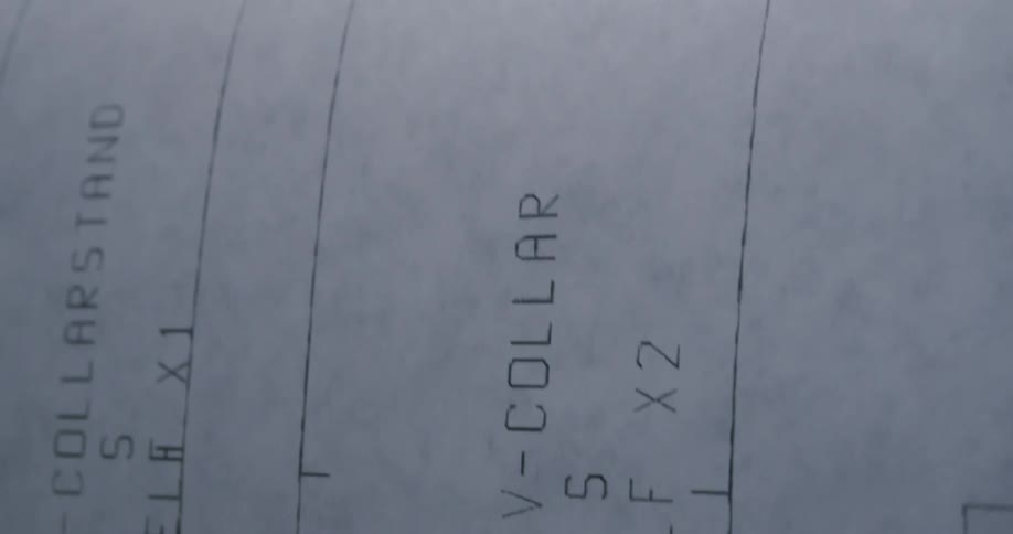 Close up on a text