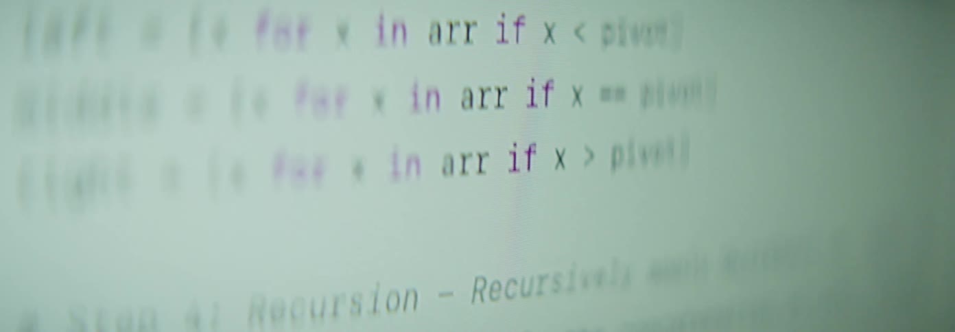 Codes on a screen