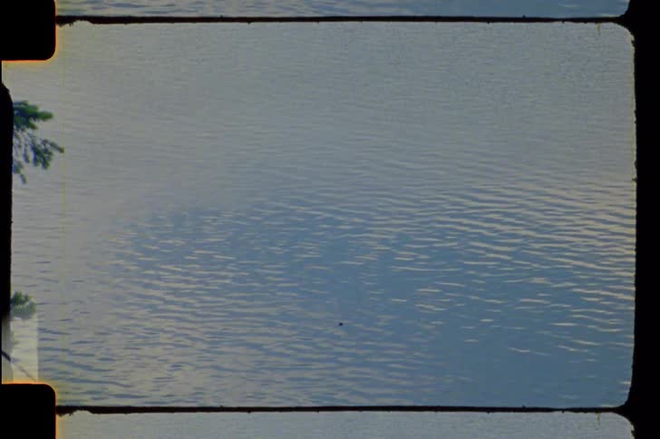 A large lake on a windy day