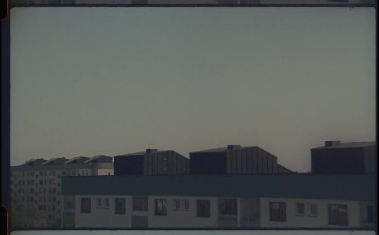 Urban apartments in a city