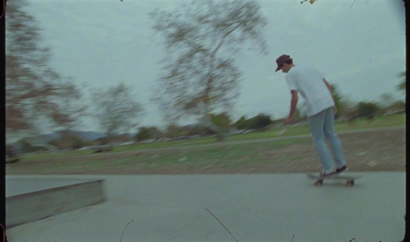 A clip of a person skateboarding