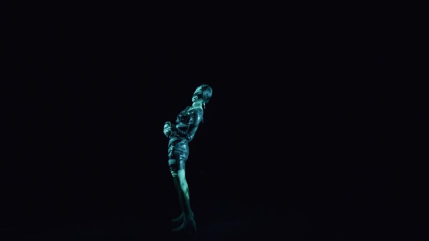 A visual effect of a female model