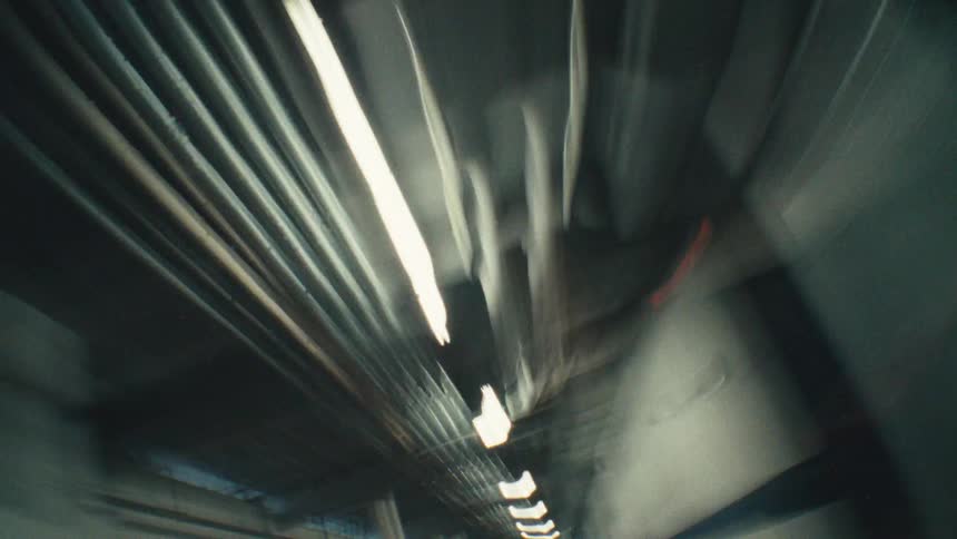 Inside view of a moving runner