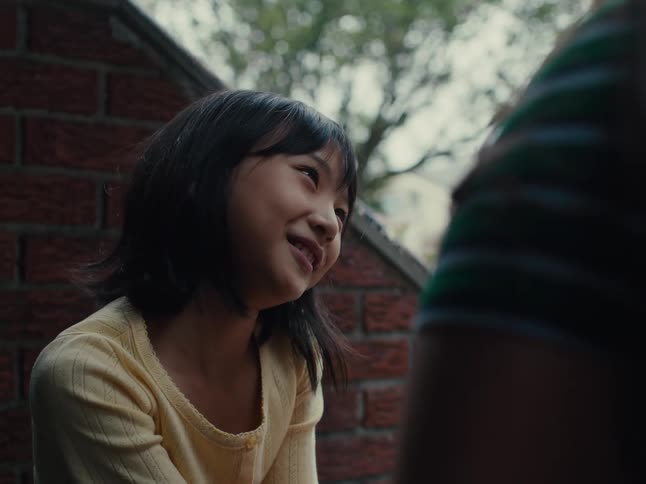 A clip of a kid hugging