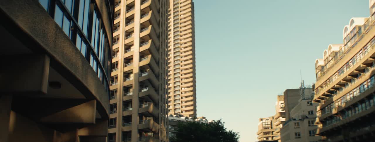 Exterior architecture of modern buildings in a city