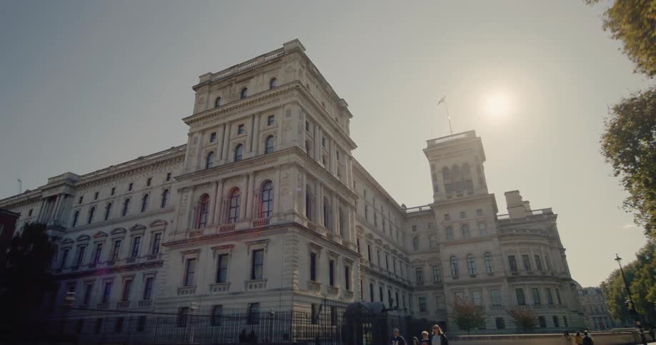 Classic building on an urban street in a city