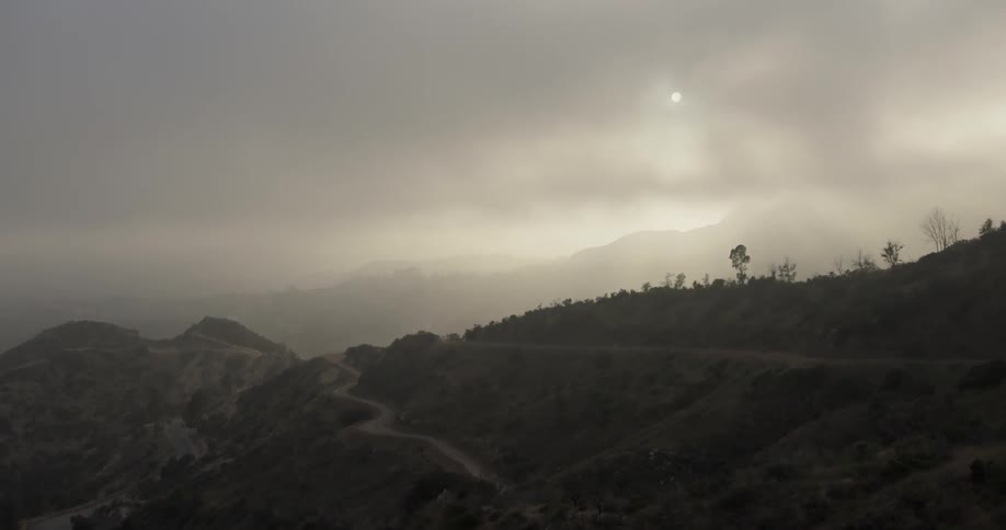 Haze clouds around the sun