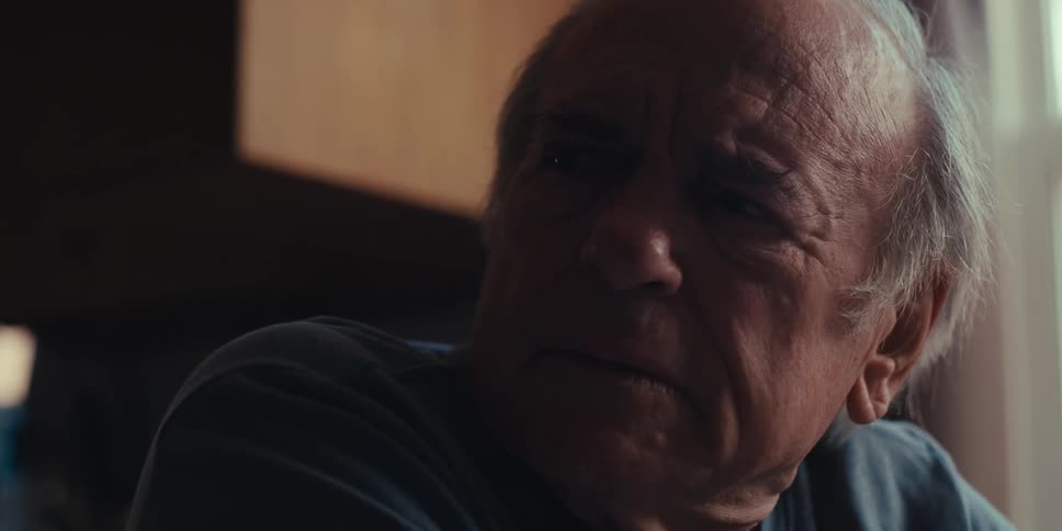 Portrait of an elderly man looking to the side