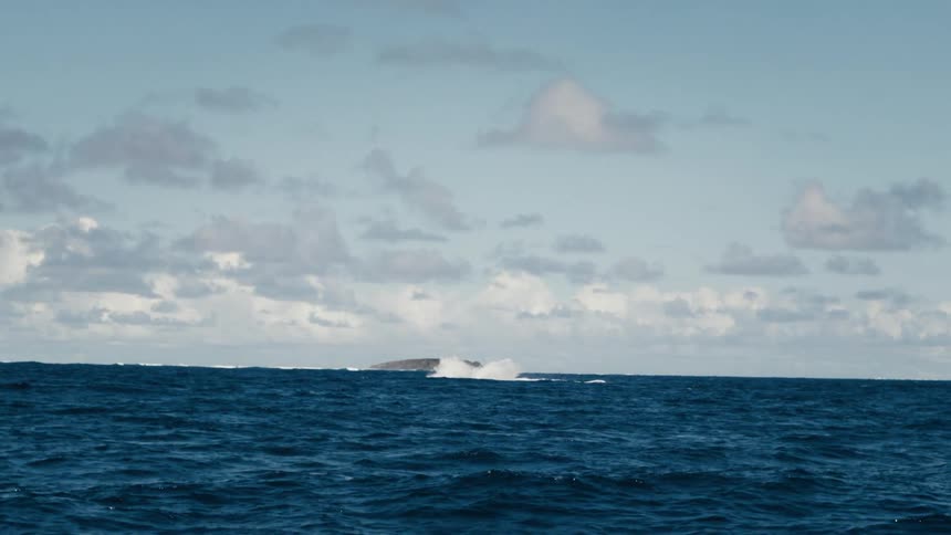 Ocean landscape with calm waves