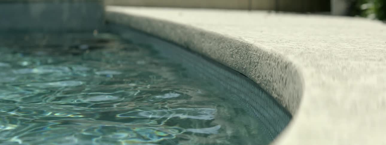 The water in the pool is rough