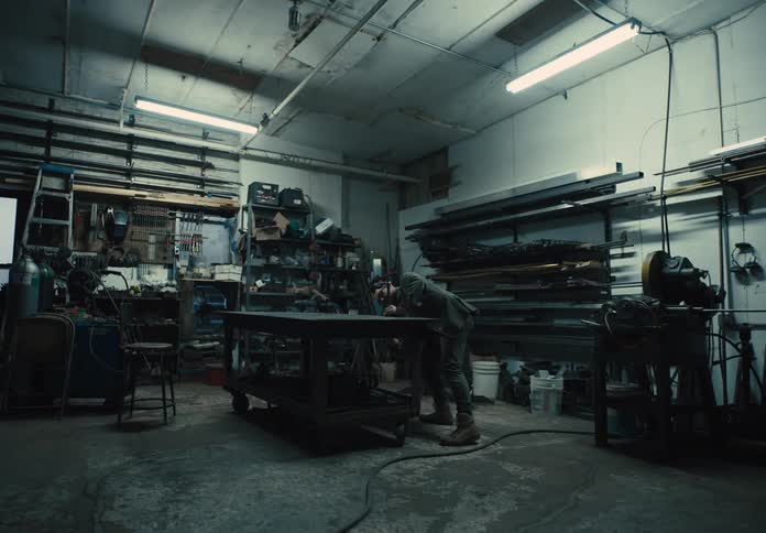 Man working in a workshop