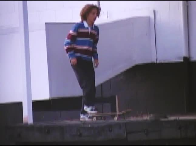 A clip of a person skateboarding