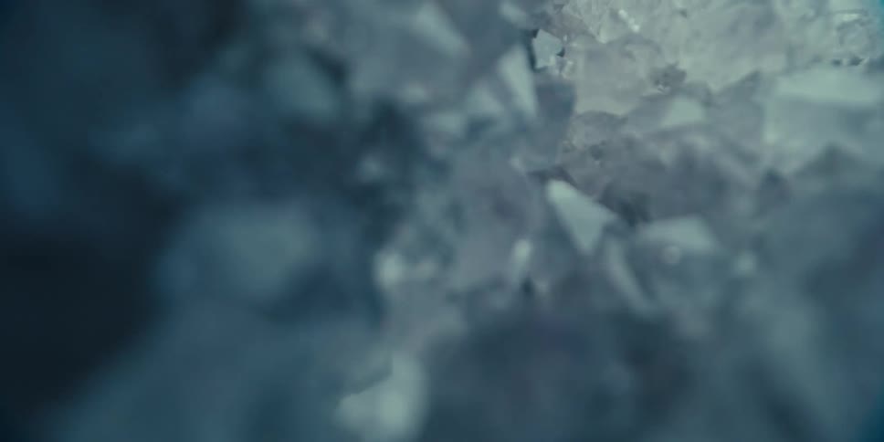 Abstract closeup on a crystal