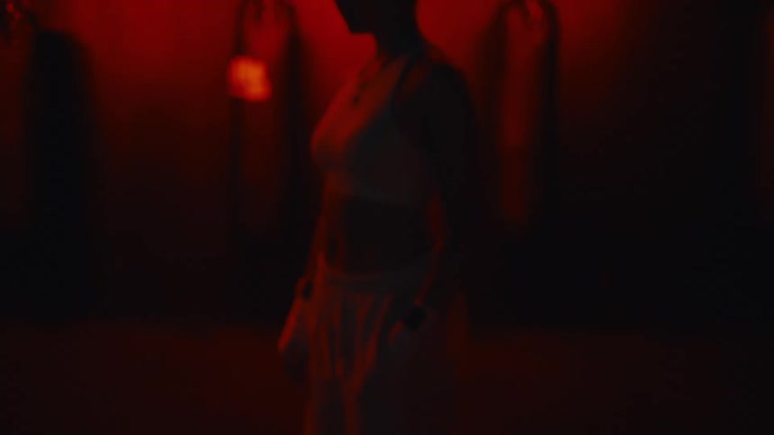 A silhouette clip of a lady