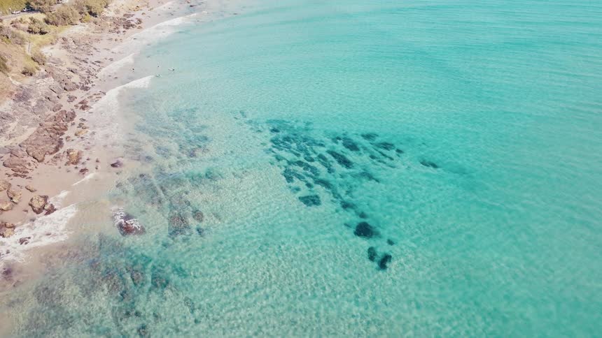 The clear blue ocean