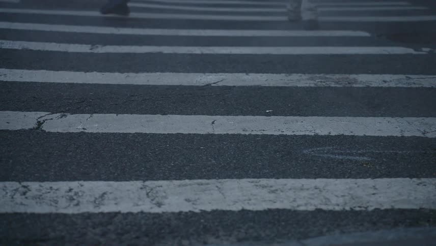 A clip of people making a zebra crossing