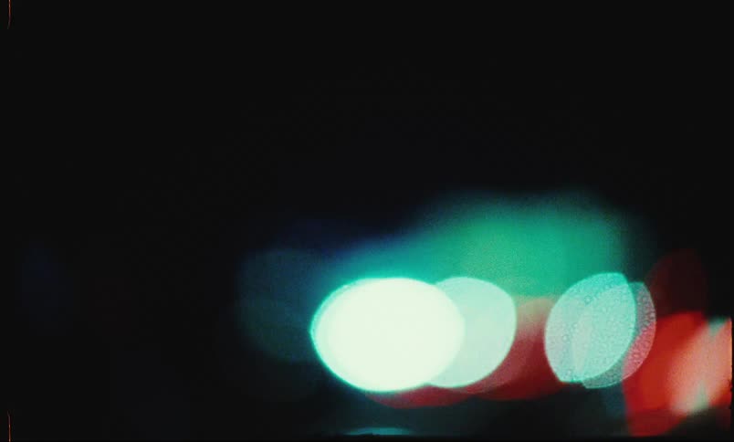 Abstract lights seen at night