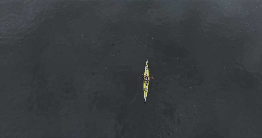 A clip of a person kayaking