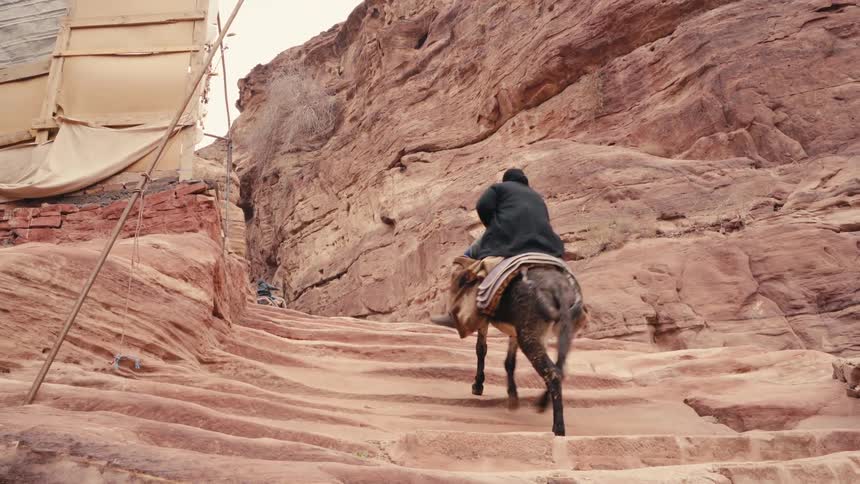 A clip of a person riding a horse