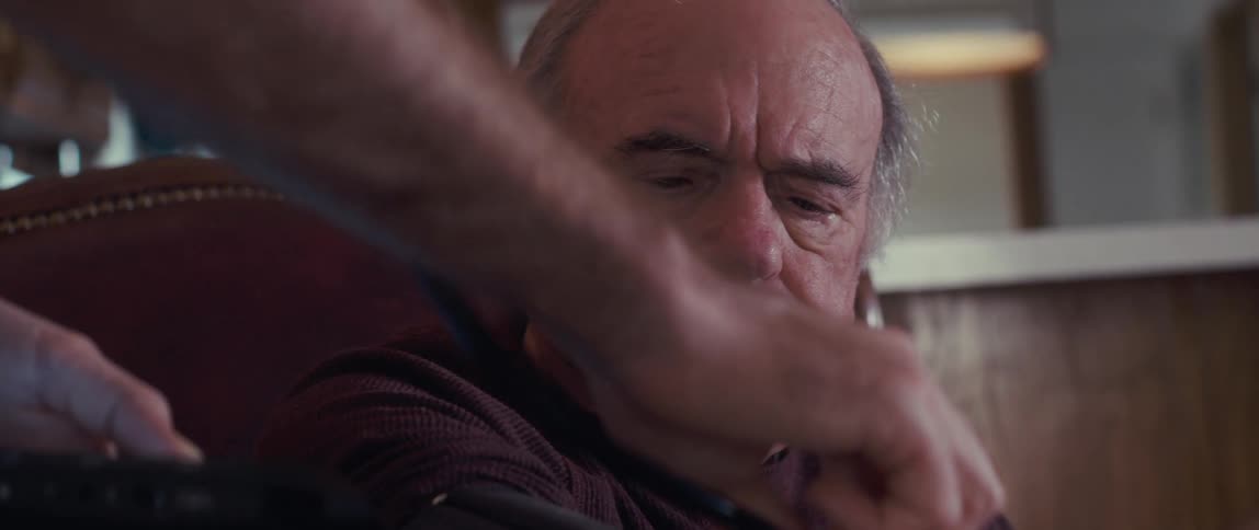 A clip of an old man having a medical checkup