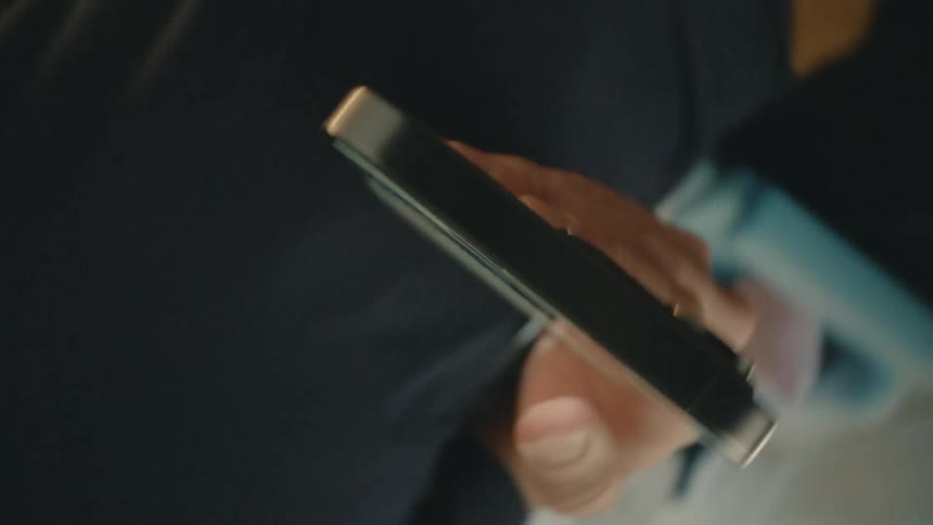 A footage of a smartphone