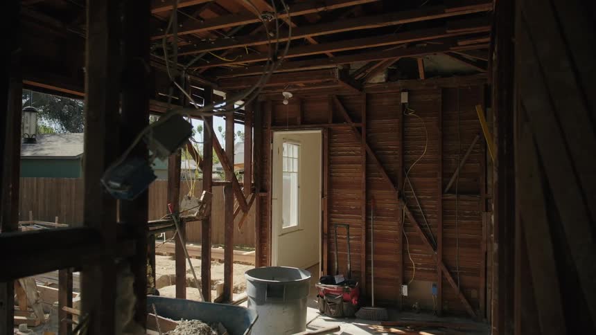 Wide View of Home Renovation Project