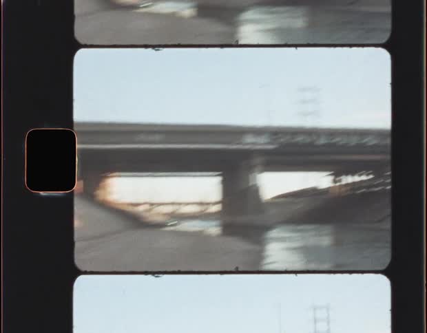 Shaky Super 8mm Clip of Bridge Over LA River