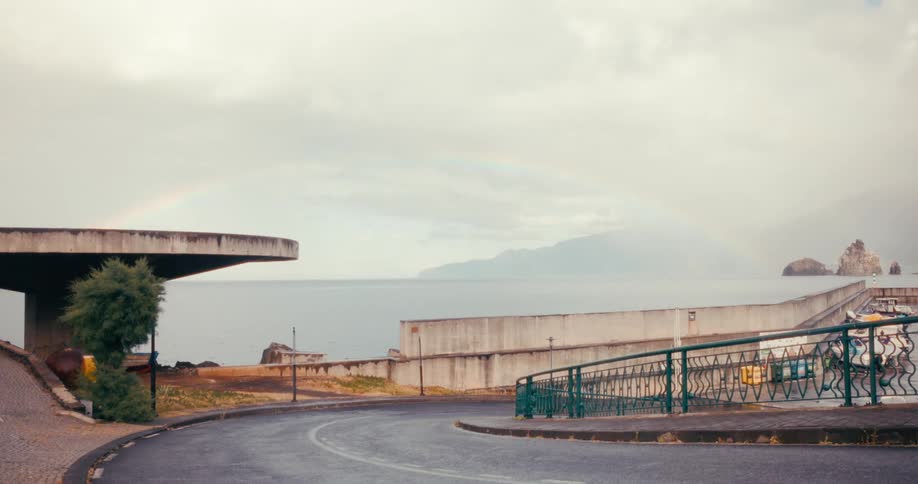 Highway that runs along the seashore