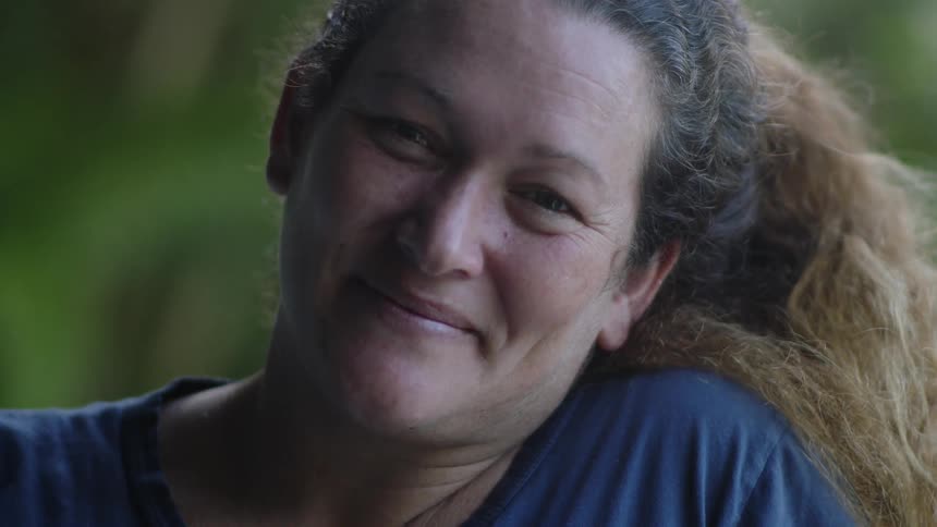 Portrait of a woman with a happy facial expression