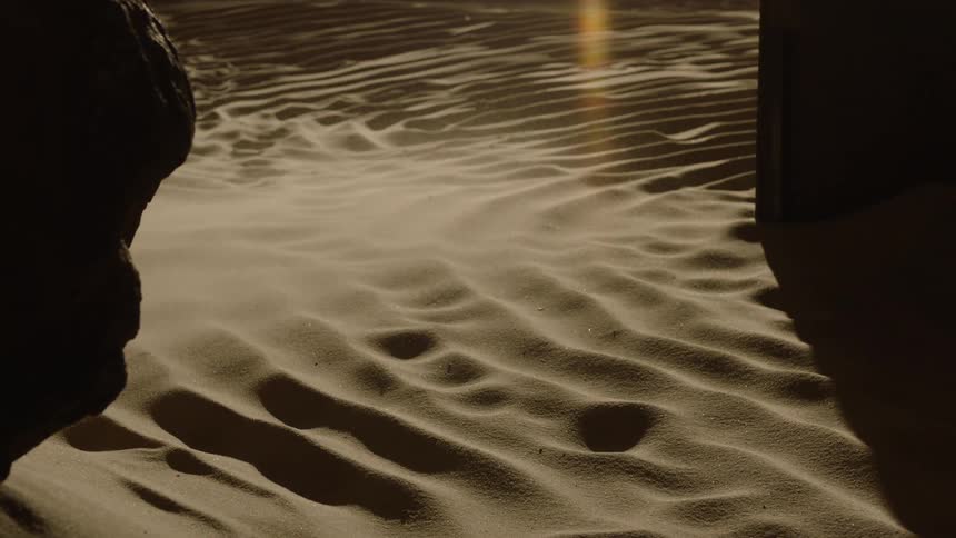 A clip of a river in the evening