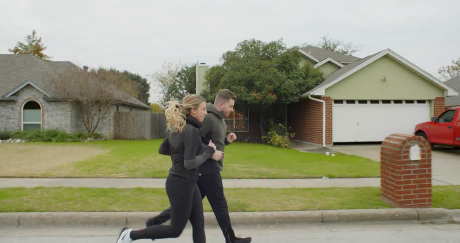 A couple jogs down the road