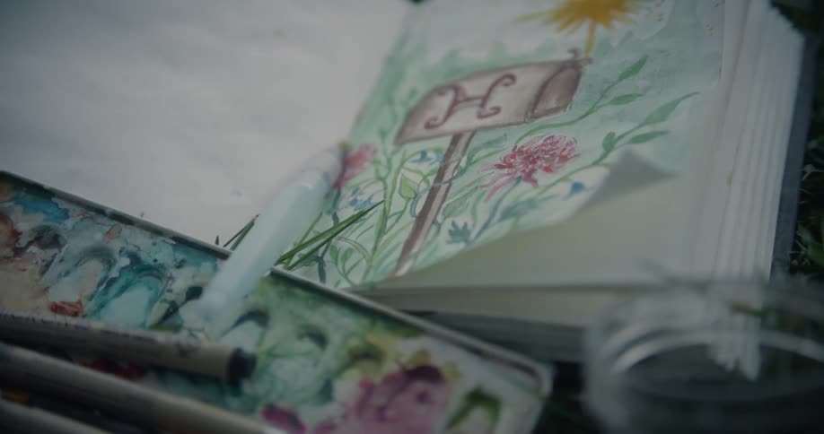Wind is blowing the pages of the book