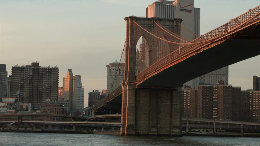 The brooklyn bridge over the east river