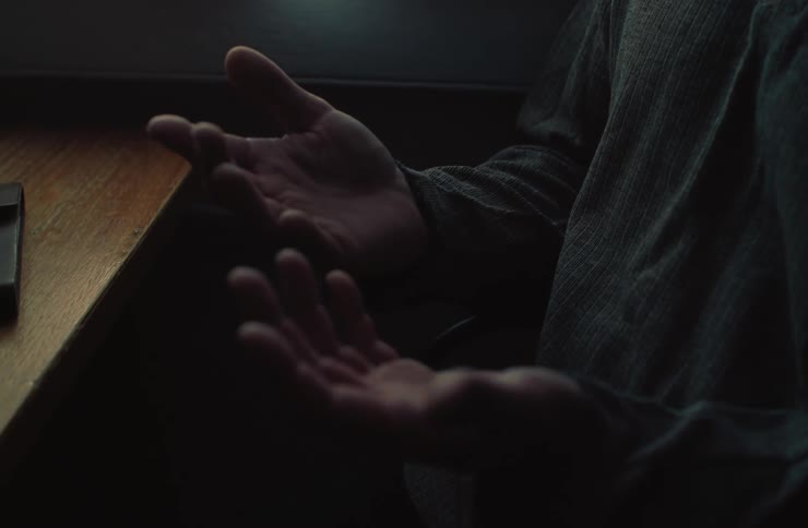 A footage of a persons palms