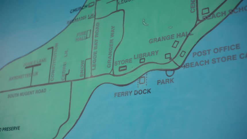 A close up clip of a map