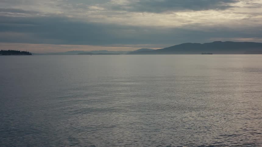 A footage of the wide ocean