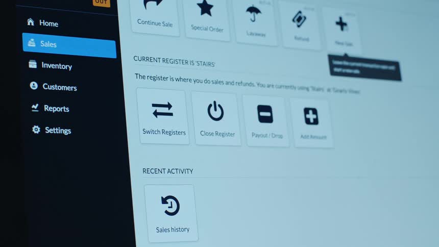 Closeup of a monitor screen