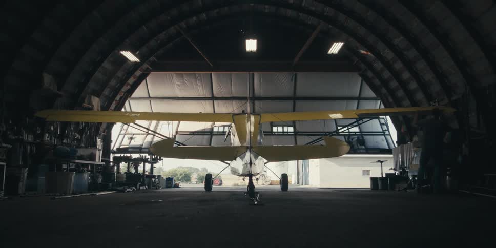 A clip of a person checking a plane
