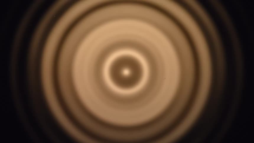 Water Cymatics, Abstract concentric circle pattern expands from a central point