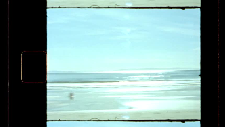 The sky is clear on the beach