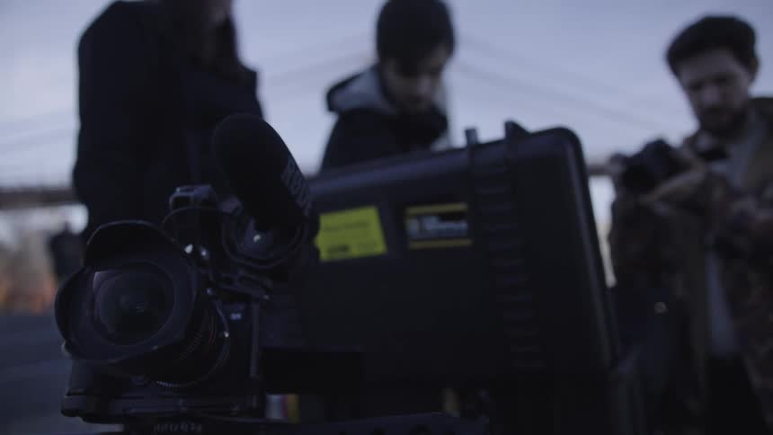 A footage of people filming