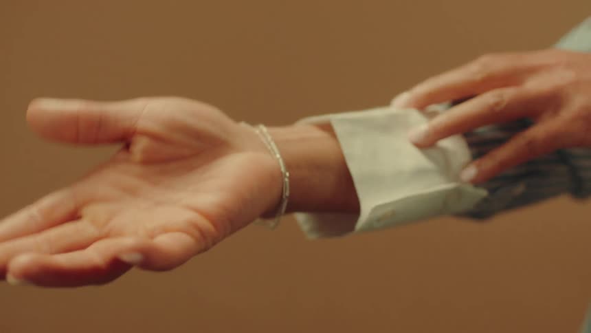 A footage of a persons hand