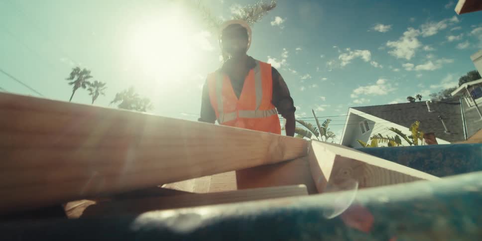 Man working on a construction site