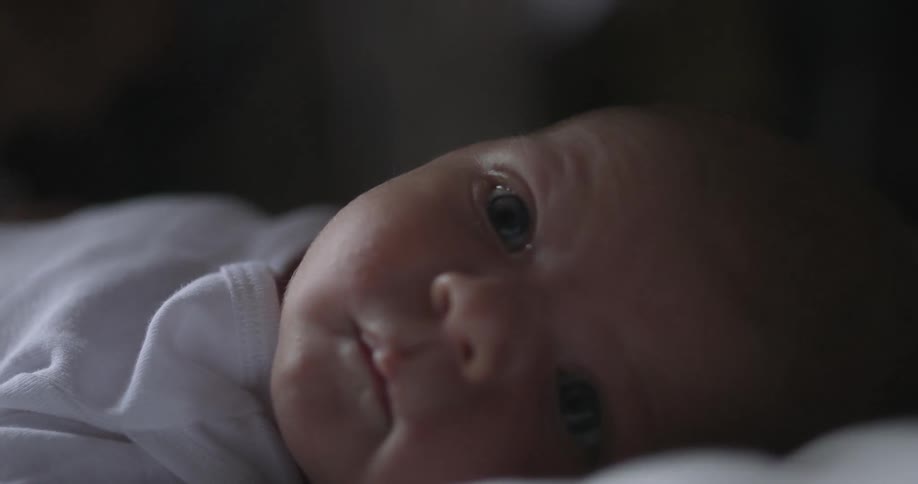 A baby laying down