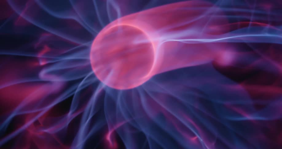 Abstract vortex in blue and purple colors