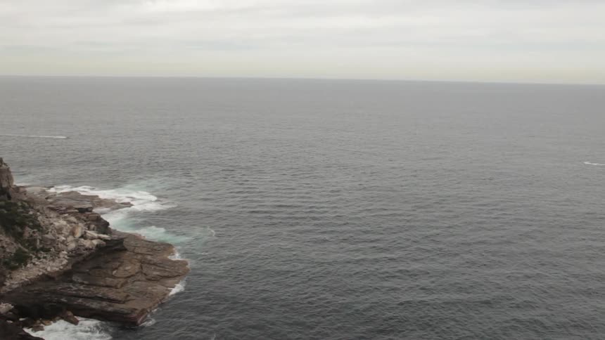 A coastal mountain side