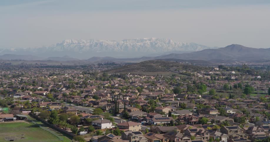 A large suburban area