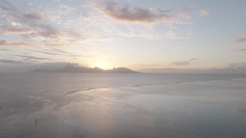 Waves wash onto shore