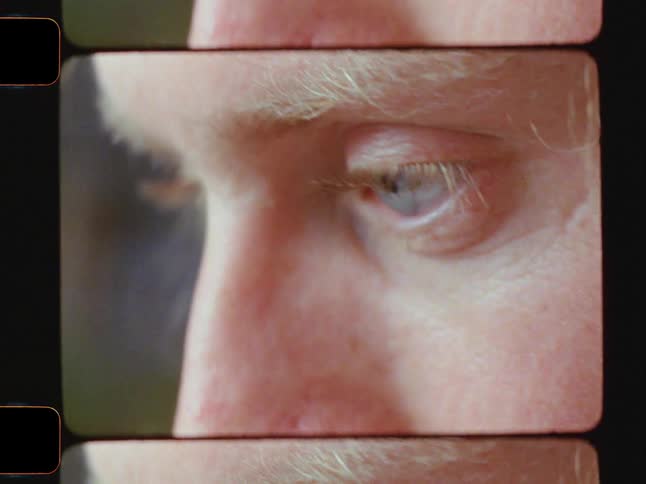 A man is looking around