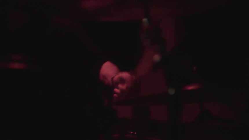 Boy playing drums